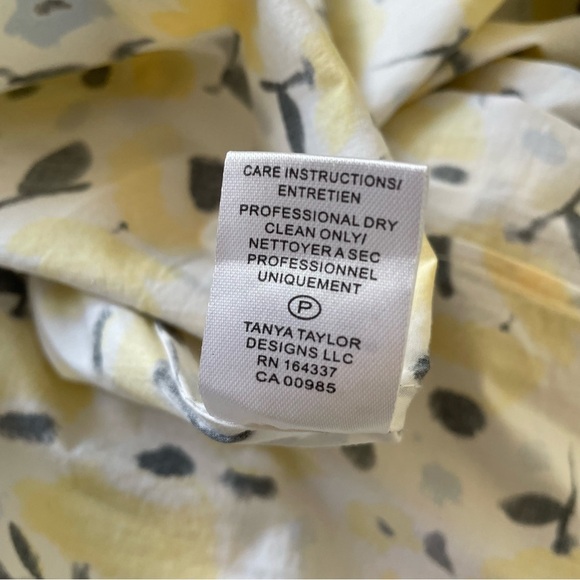 TANYA TAYLOR Lyla Floral Yellow Multi Cotton Smocked Midi Skirt NWOT Size 3X - Picture 10 of 11
